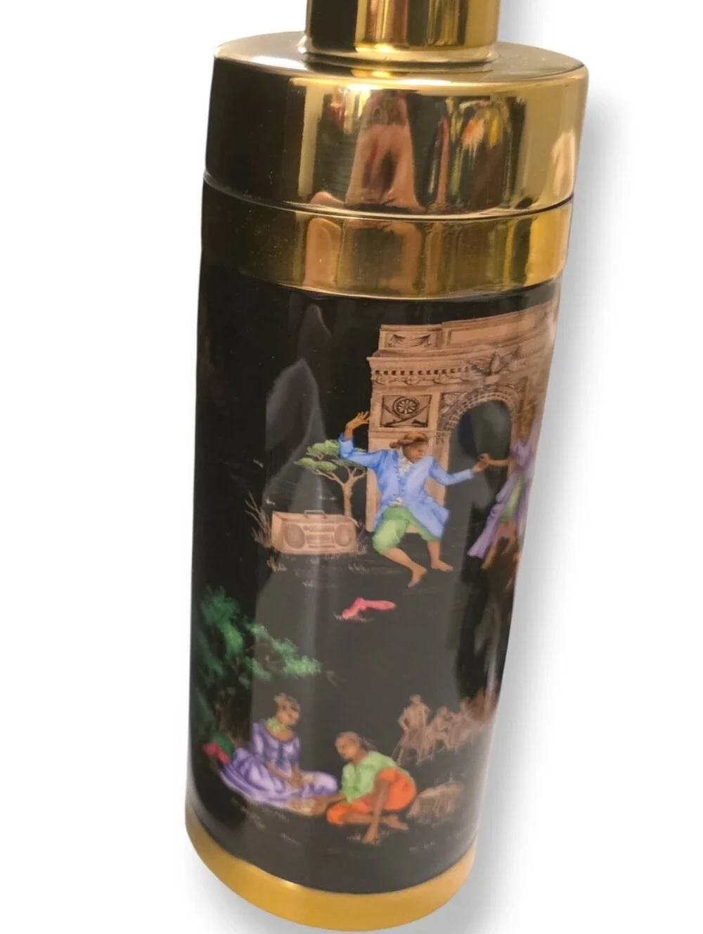 Williams Sonoma x Sheila Bridges | Harlem Toile Cocktail Shaker | RARE NIB